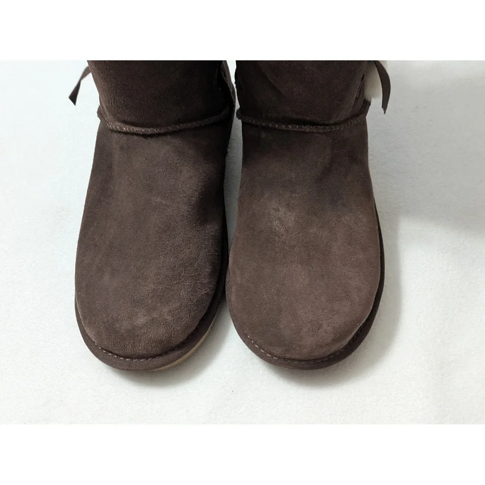 KOOLABURRA BY UGG VICTORIA TALL BROWN GRIZZLY SOFT SUEDE WOMEN'S BOOTS 9 NEW